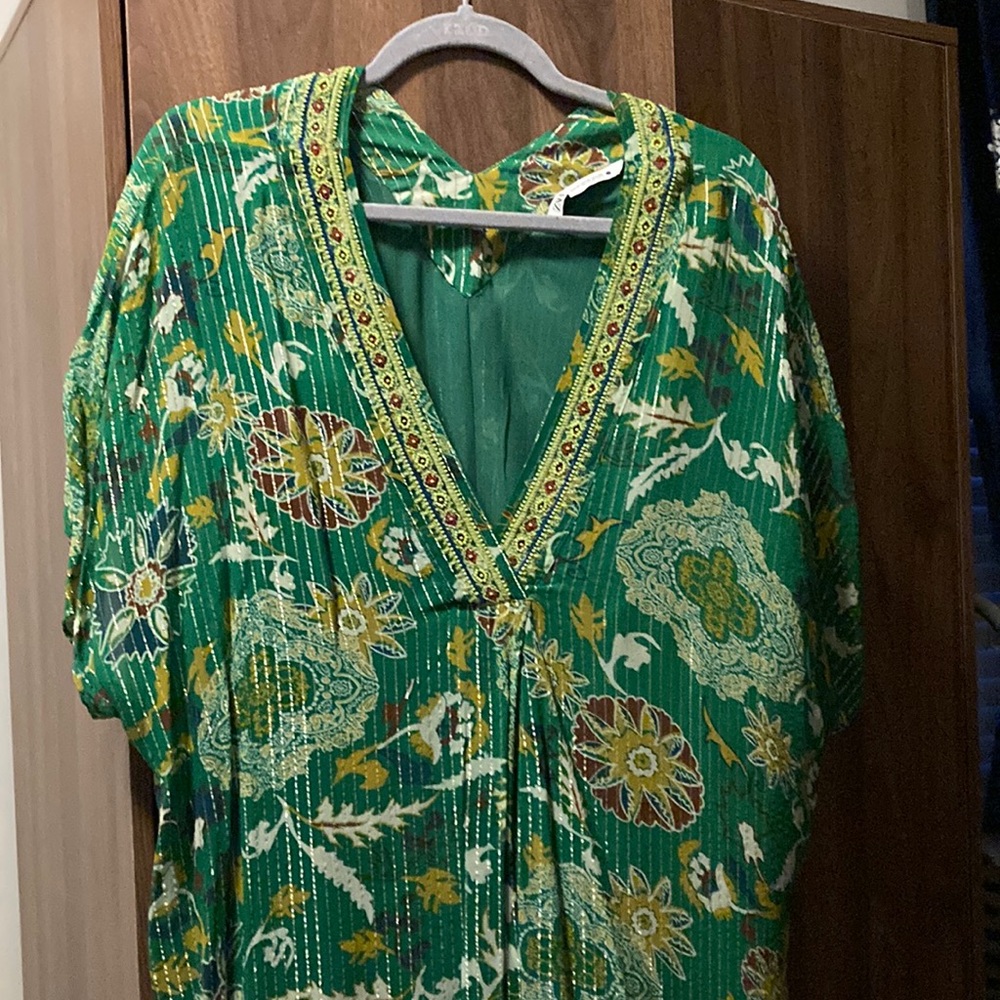 Zara Beaded Summer dress. Lined XL